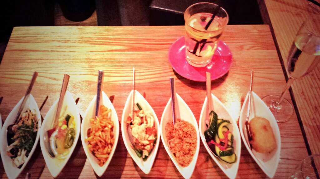 My first rijsttafel at the fabulous Indonesian restaurant Blauw in Amsterdam