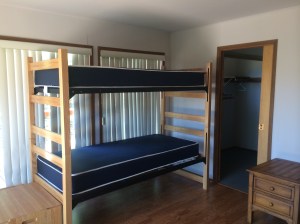 Our bunkbeds! Middle-school style!