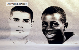 Zyed Benna and Bouna Traoré, two teenagers who died on October 27th in 2005 after being chased by police officers. Photo courtesy of Le Monde.